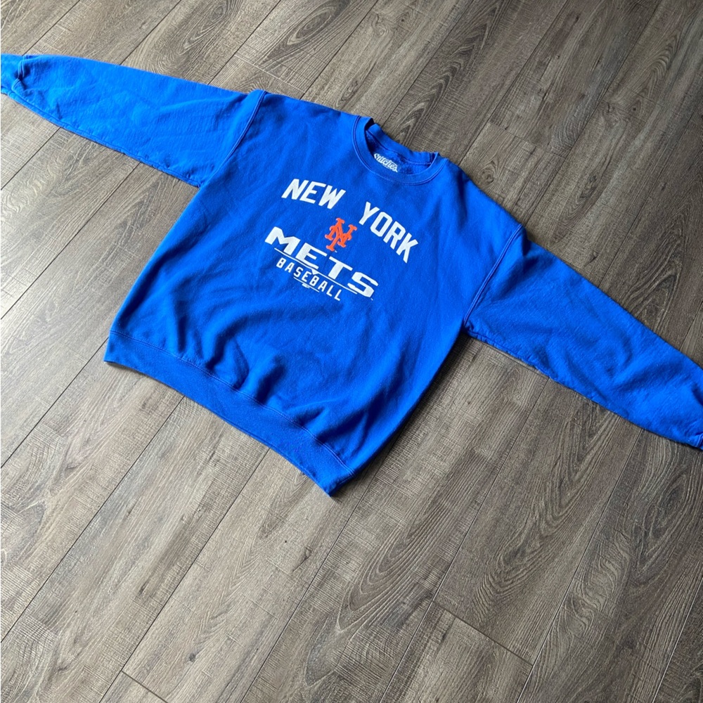Mens Large New York Mets Blue Sweater